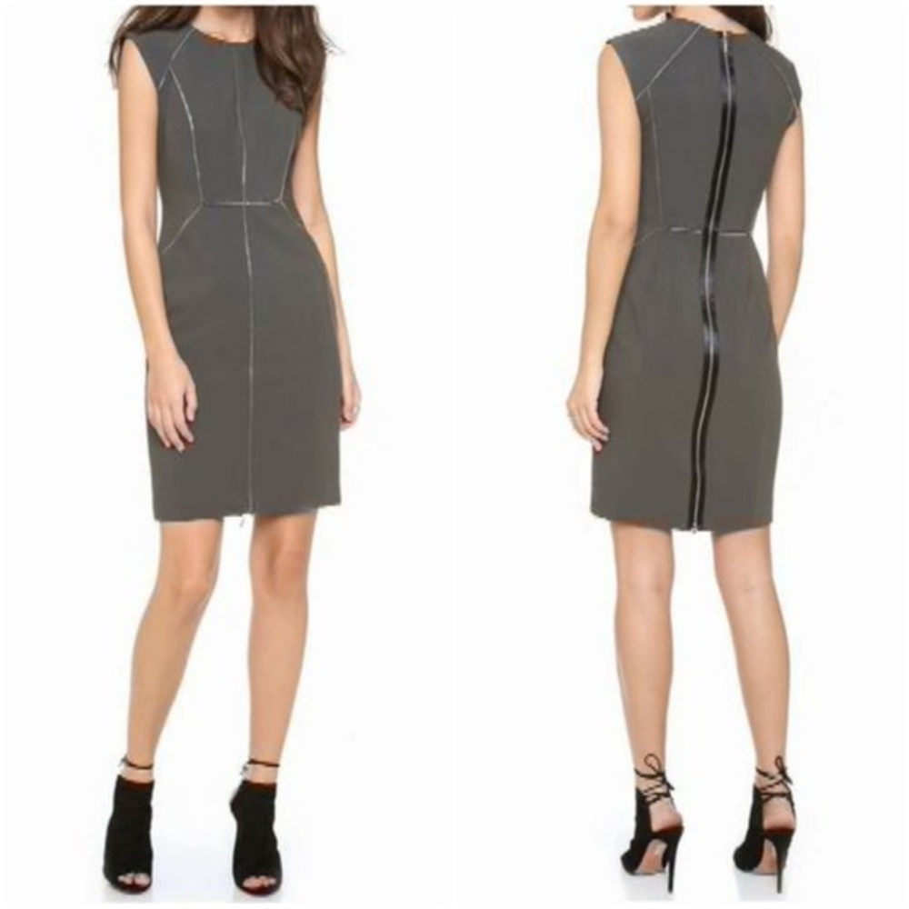 Rebecca Taylor Slim fit dress with zipper accents